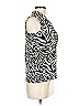 Jones New York Signature Ivory Black Sleeveless Blouse Size M - photo 3