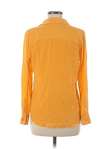 Equipment Long Sleeve Silk Top (view 2)