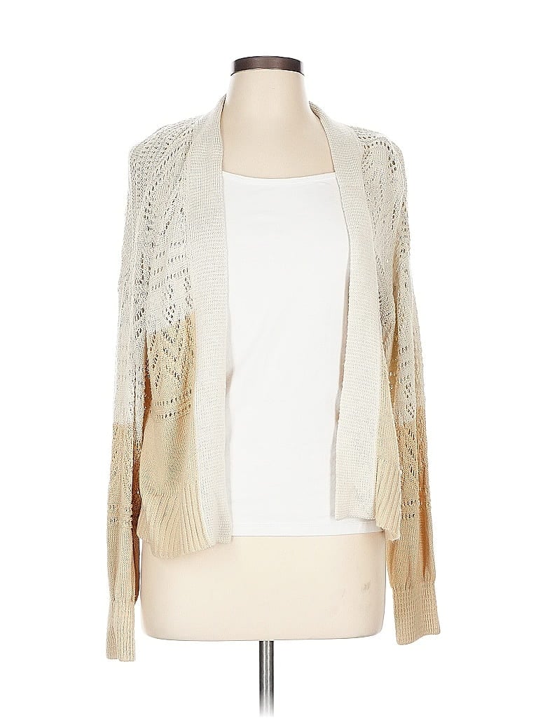 Pre-owned Maurices Cardigan Sweater In White