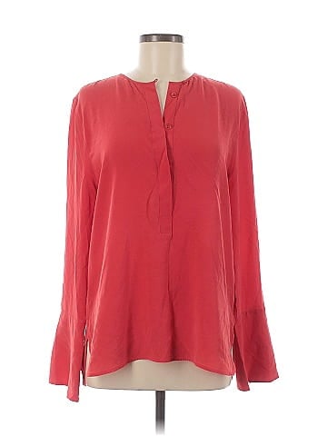Equipment Long Sleeve Silk Top (view 1)