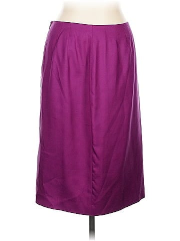 Linda Allard Ellen Tracy Silk Skirt (view 1)