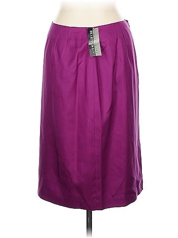 Linda Allard Ellen Tracy Silk Skirt (view 2)