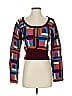 Sea New York 100% Wool Color Block Burgundy Wool Cardigan Size XS - photo 1