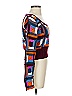 Sea New York 100% Wool Color Block Burgundy Wool Cardigan Size XS - photo 3