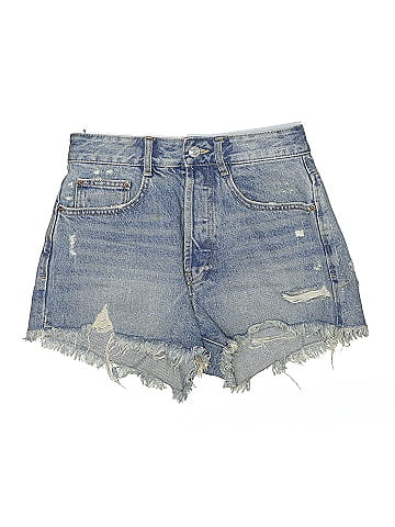 Zara TRF Denim Shorts (view 1)