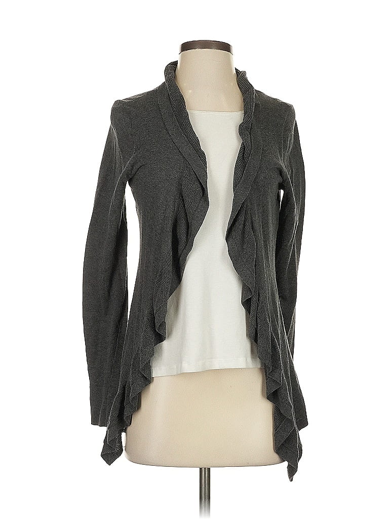 Pre-owned Tahari Cardigan Sweater In Gray