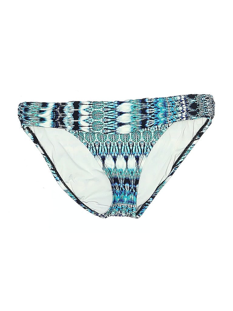 La Blanca Print Blue Swimsuit Bottoms Size 6 - photo 1