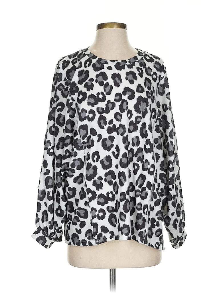 Pre-owned Altar'd State Pullover Sweater In Silver