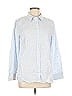 Talbots Outlet 100% Cotton Polka Dots Blue Long Sleeve Button-Down Shirt Size L - photo 1