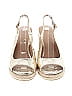 Just Fab 100% Synthetic Gold Wedges Size 7 1/2 - photo 2