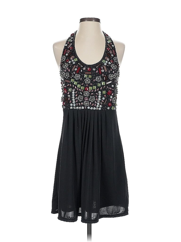 Pre-owned Black Cocktail Dress In