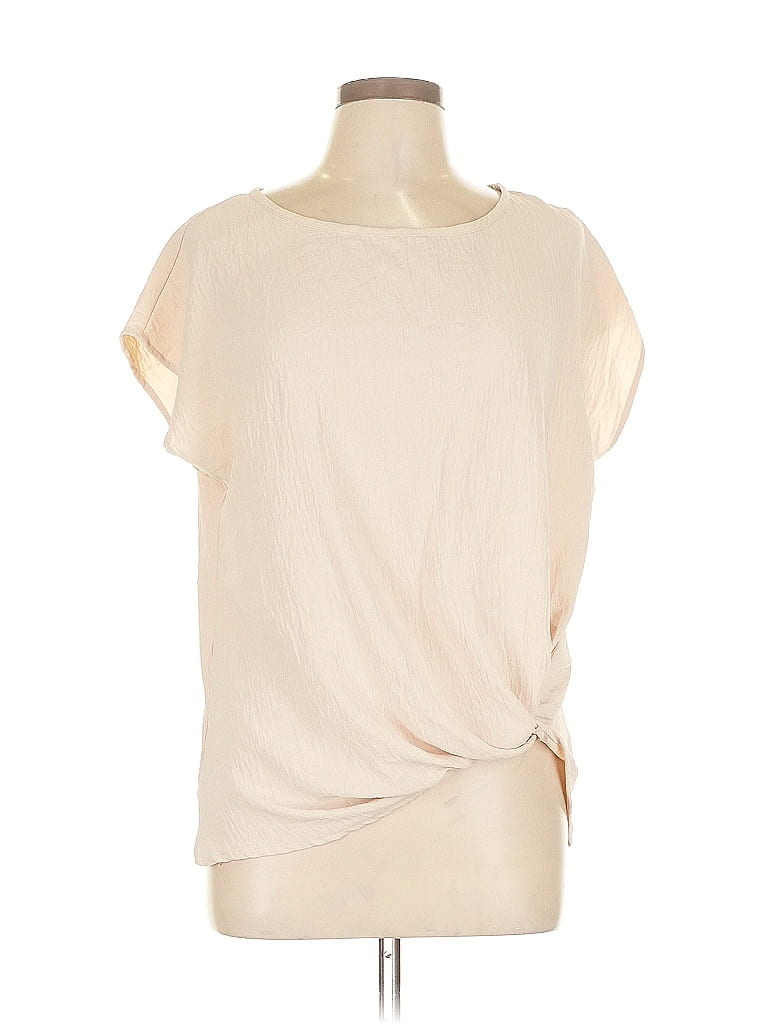 Gilli Ivory Short Sleeve Top Size L - photo 1