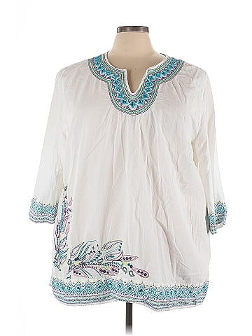Catherines 3/4 Sleeve Blouse (view 1)