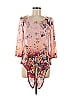 One World 100% Polyester Pink 3/4 Sleeve Blouse Size M - photo 1