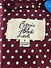 Cosmic Blue Love 100% Rayon Polka Dots Burgundy Long Sleeve Button-Down Shirt Size L - photo 4