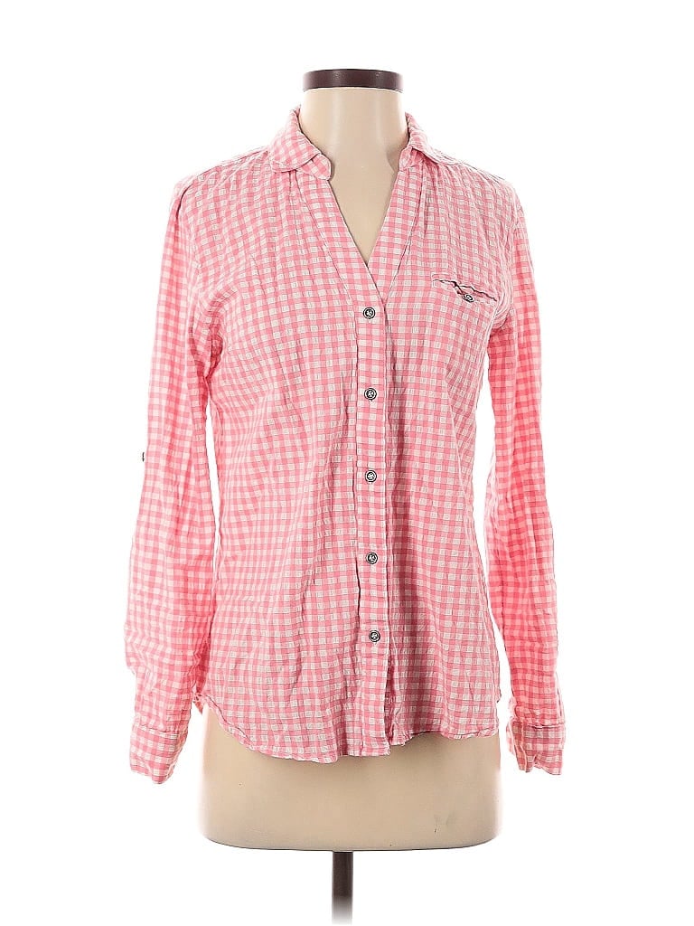 Pre-owned Kut From The Kloth Long Sleeve Button Down Shirt In Pink