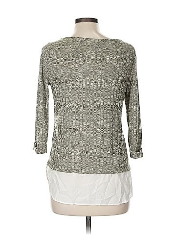 Soho JEANS NEW YORK & COMPANY 3/4 Sleeve Top (view 2)