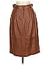 Escada 100% Leather Brown Leather Skirt Size EU 38 / US 8 - photo 2