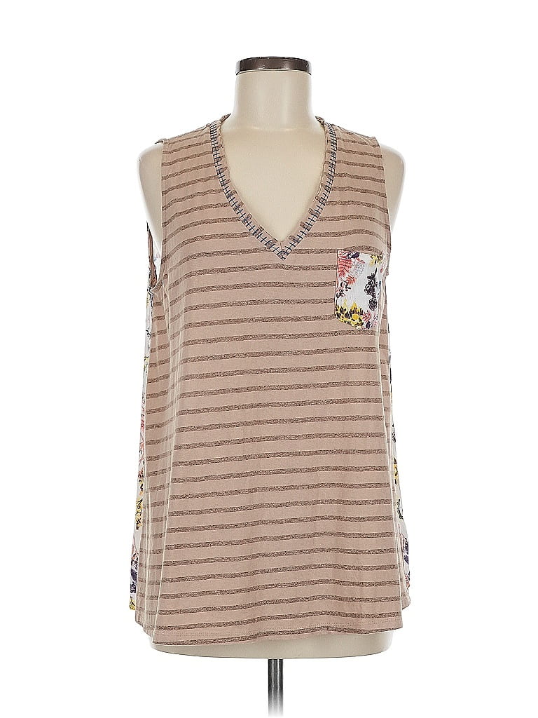 Mystree Tan Sleeveless Top Size M - photo 1