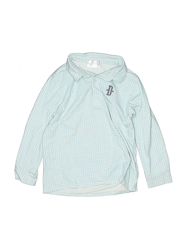 Pre-owned Cecil And Lou Kids' Long Sleeve Polo Shirt In Blue
