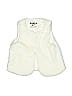 OshKosh B'gosh 100% Polyester Ivory Faux Fur Vest Size 3T - photo 1