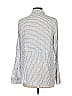 BKE 100% Cotton Stripes Silver Long Sleeve Button-Down Shirt Size L - photo 2