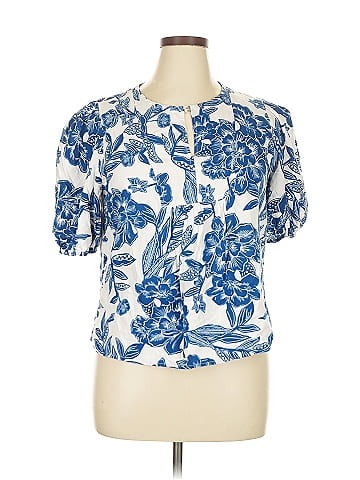 Christian Siriano New York Short Sleeve Blouse (view 1)