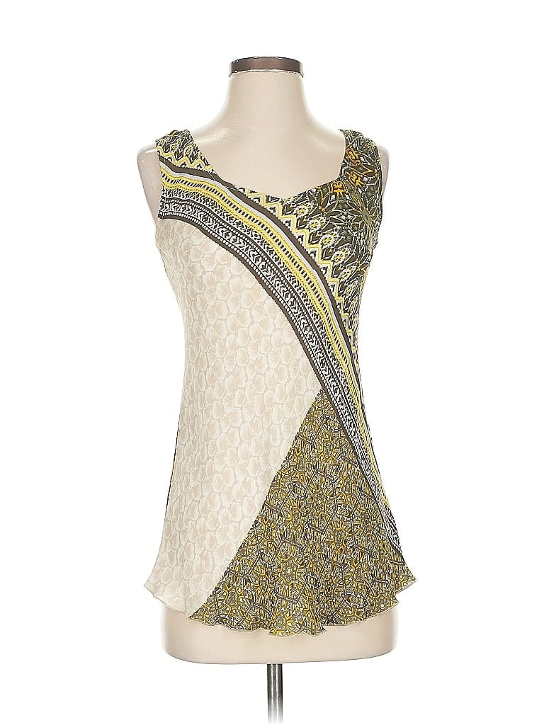 Pre-owned Nic + Zoe Sleeveless Blouse In Yellow