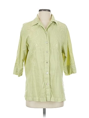 Democracy 3/4 Sleeve Button-Down Shirt (view 1)