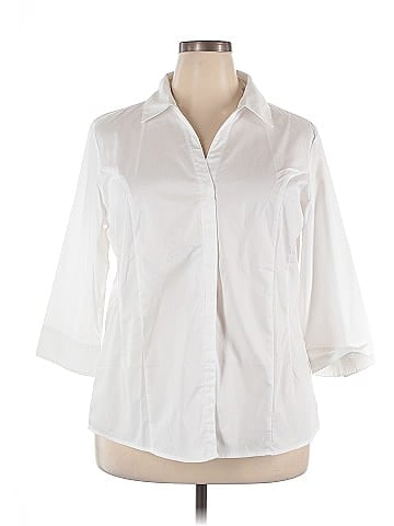 Riders by Lee 3/4 Sleeve Button-Down Shirt (view 1)
