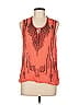 Alberto Makali 100% Polyester Orange Sleeveless Blouse Size L - photo 1