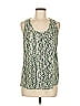 Collective Concepts 100% Polyester Green Sleeveless Blouse Size M - photo 1