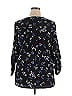 Lane Bryant Outlet 100% Polyester Black 3/4 Sleeve Blouse Size 18 - photo 2