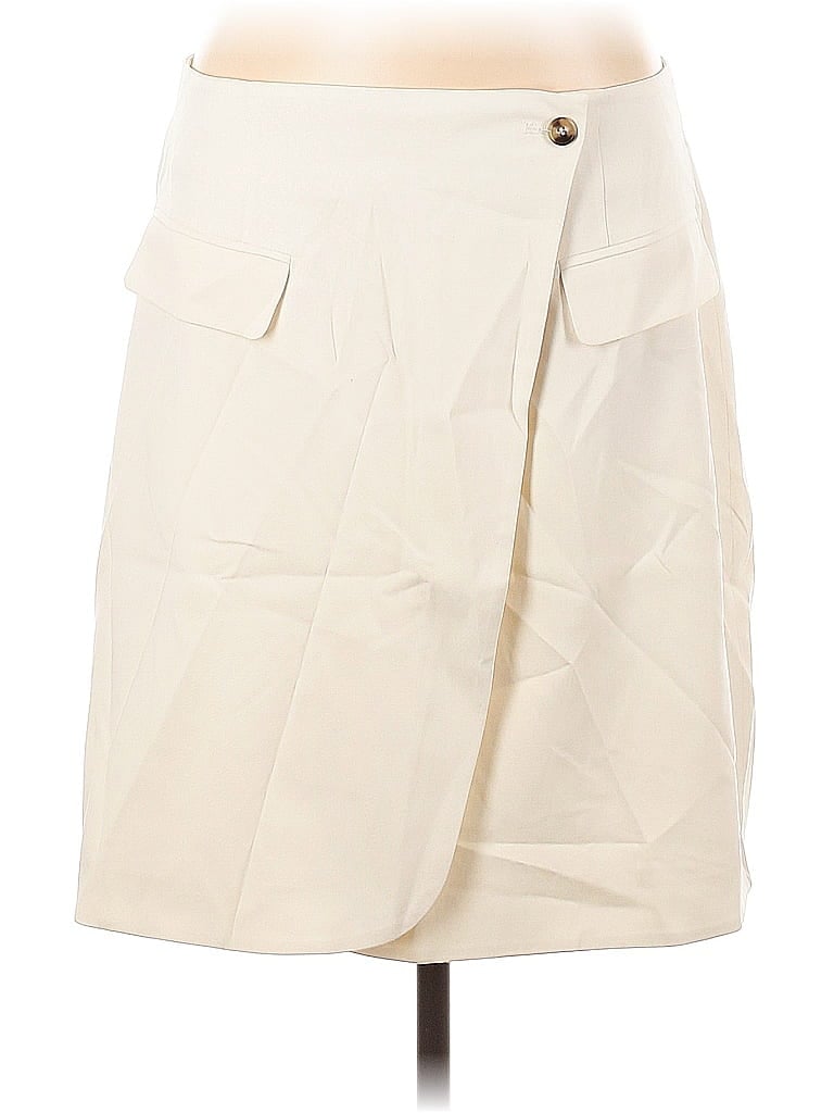 New York And Company Formal Skirt In White