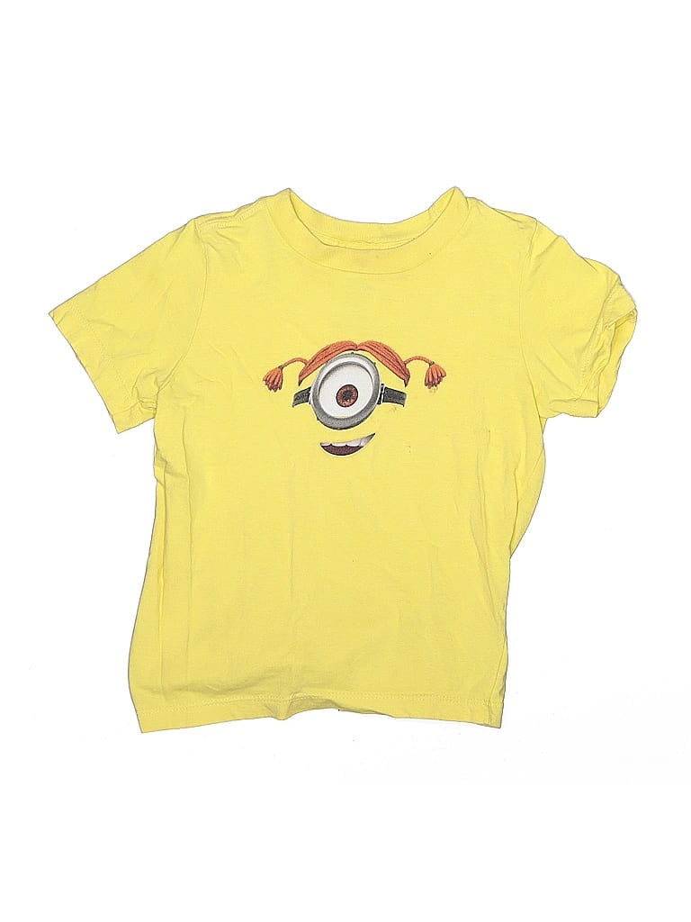Pre-owned Port & Company Kids' Short Sleeve T-shirt In Yellow