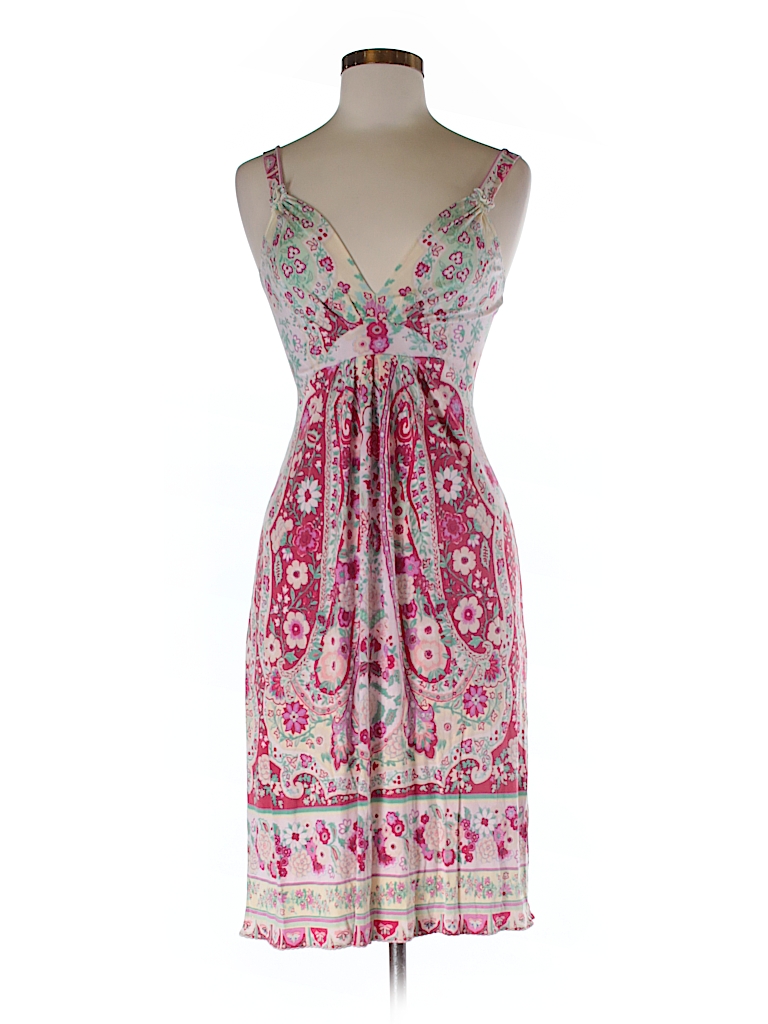 Elie Tahari 100% Silk Print Red Casual Dress Size S - 79% off | thredUP