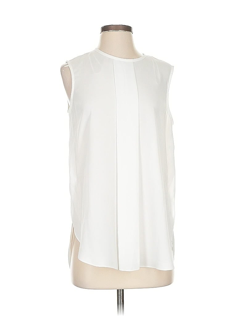 Pre-owned Vince Camuto Sleeveless Blouse In White
