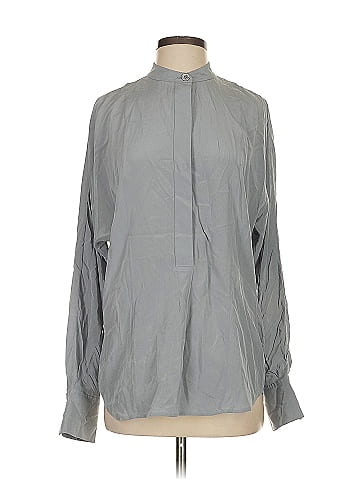 Equipment Long Sleeve Silk Top (view 1)