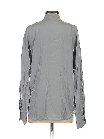 Equipment Long Sleeve Silk Top (view 2)
