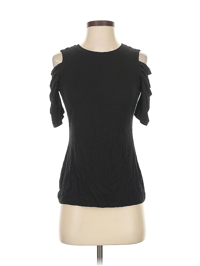 Pre-owned 1.state Short Sleeve T-shirt In Black