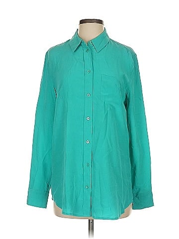 Equipment Long Sleeve Silk Top (view 1)