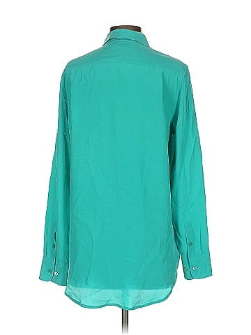Equipment Long Sleeve Silk Top (view 2)