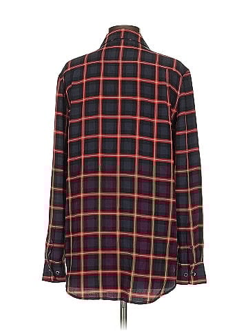Equipment Long Sleeve Silk Top (view 2)