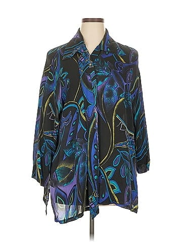 Chico's 3/4 Sleeve Silk Top (view 1)
