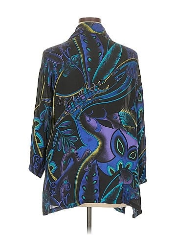 Chico's 3/4 Sleeve Silk Top (view 2)
