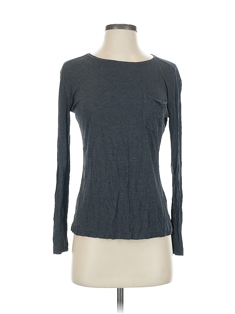 Click to view more detailed imagery on our partner's website Pre-owned Everlane Long Sleeve Top Gray Crew Neck Tops