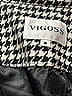 Vigoss 100% Polyester Houndstooth Black Gray Jacket Size S - photo 6