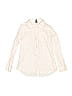 Zara Kids Solid Ivory Long Sleeve Blouse Size 5 - photo 1