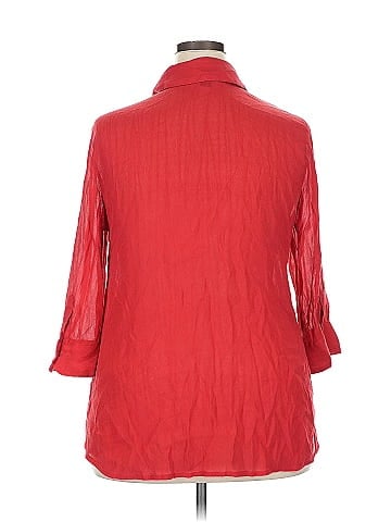 Alfani 3/4 Sleeve Button-Down Shirt (view 2)