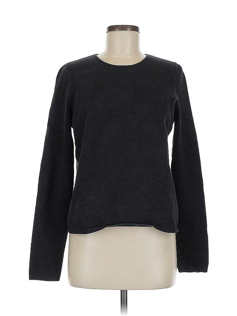 Pre-owned Ann Taylor Loft Pullover Sweater In Black